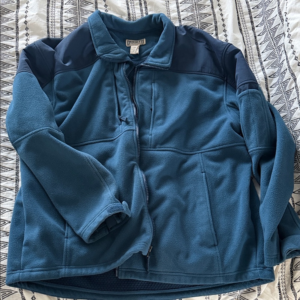 Duluth Trading Co Blue and Navy Fleece Jacket